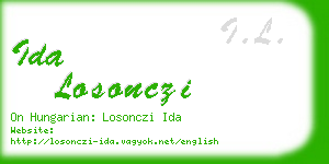 ida losonczi business card